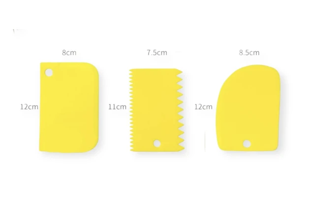 Фото 2 - Пластиковий ніж для вирівнювання тортів  3 шт.