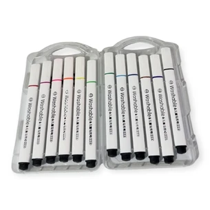 Фломастеры толстые, 12 цветов