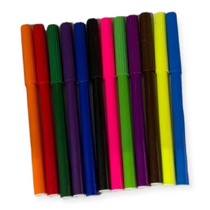 Фломастеры тонкие 12 цветов