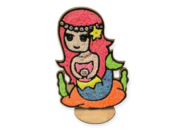 Фото 1 - Дерев’яна фігурка на підставці з пластиліном