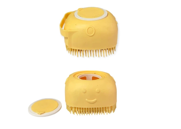 Фото 1 - Силіконова губка для миття посуду з отвором для мила