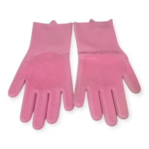 Силиконовые перчатки с ребристой поверхностью