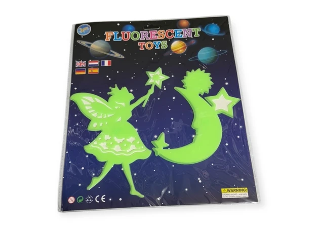 Фото 1 - Фосфорные наклейки на потолок большие, микс дизайнов