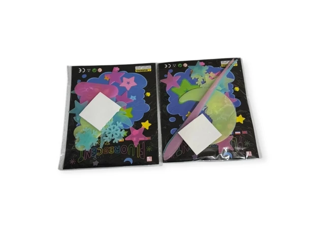 Фото 2 - Фосфорные наклейки на потолок маленькие, микс дизайнов