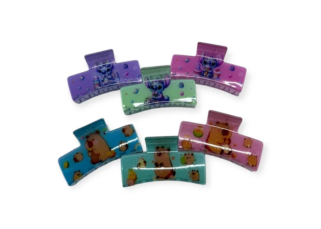 Фото 1 - Заколка с дизайном «Лило и Стич» и «Капибара»