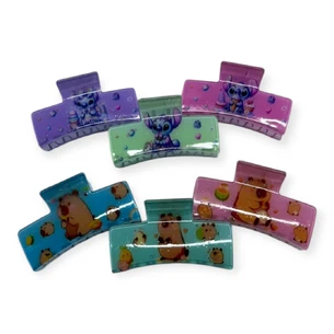 Заколка с дизайном «Лило и Стич» и «Капибара»