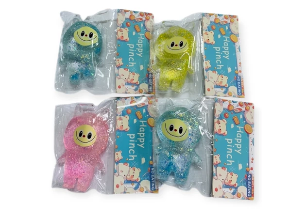 Фото 2 - Силіконова іграшка «Labubu з блискітками»