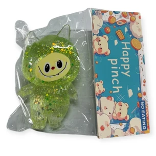 Силиконовая игрушка «Labubu с блестками»