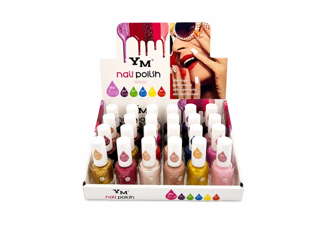Фото 1 - Лак для нігтів YM Nail Polish, 24 кольори