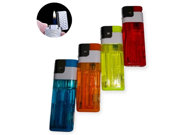 Фото 1 - Запальничка звичайна(звичайне полум'я) 11 см пластик, H02164