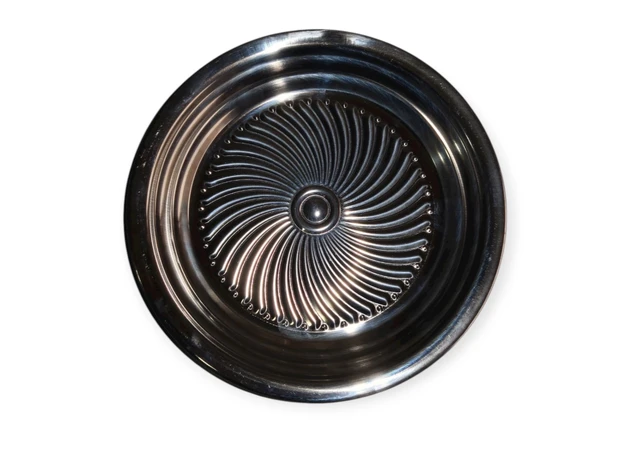 Фото 2 - Поднос металлический круглый 22 см, MT-476.