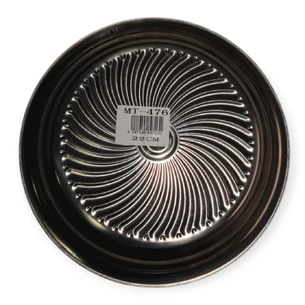 Поднос металлический круглый 22 см, MT-476.