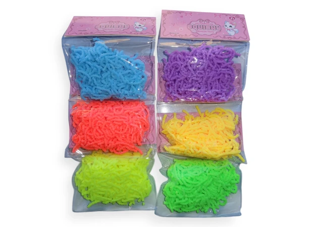 Фото 2 - Силіконова іграшка « Різнокольорові хробаки» , MT-1365