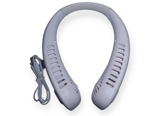 Фото 1 - Вентилятор переносний для носіння на шиї акумулятор, MT-11182