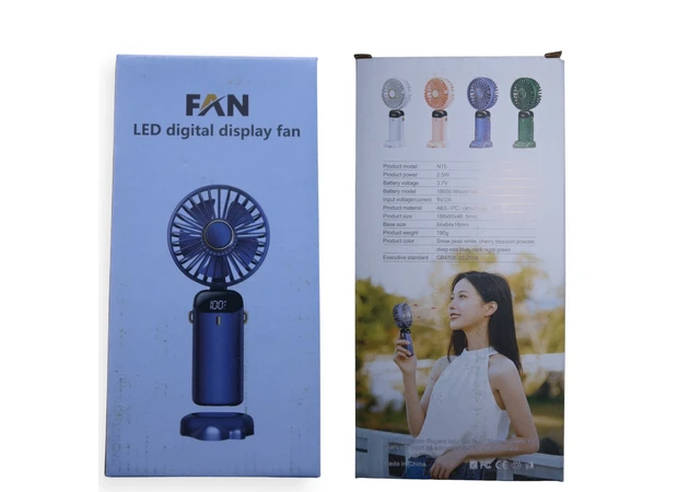 Фото 3 - Вентилятор ручний портативний 2 в 1, MT-1369