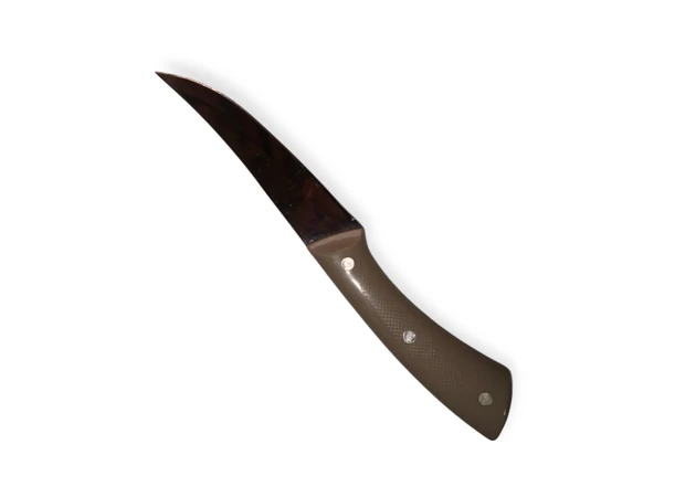 Фото 1 - Кухонний ніж з сірою пластиковою ручкою 24 см , MT-586