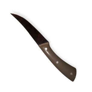 Кухонний ніж з сірою пластиковою ручкою 24 см , MT-586