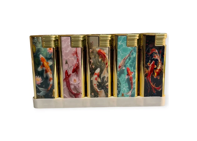 Фото 1 - Запальничка (Turbo полум’я) принт з рибками, H02599