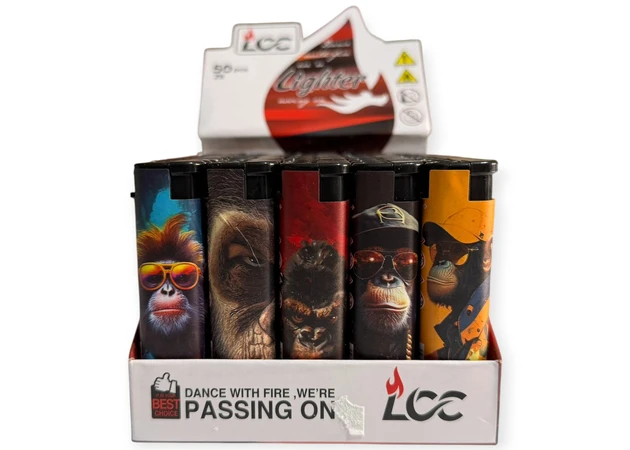 Фото 1 - Запальничка (Turbo полум’я) «Мавпи», H02588