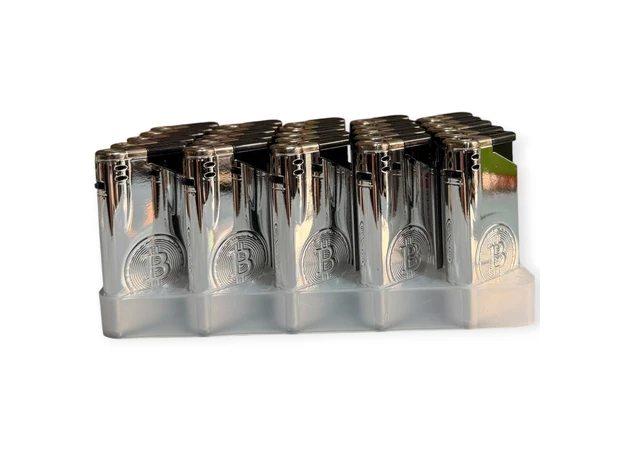 Фото 1 - Запальничка (Turbo полум’я) «Біткоін», H02179