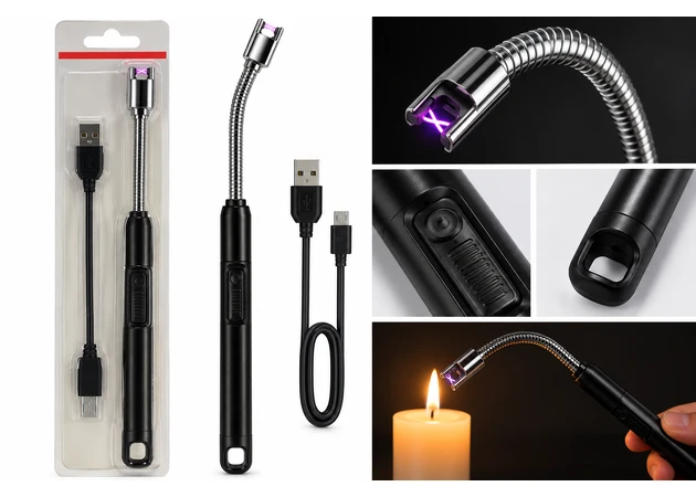 Фото 1 - Електрична USB-запальничка з гнучкою шийкою