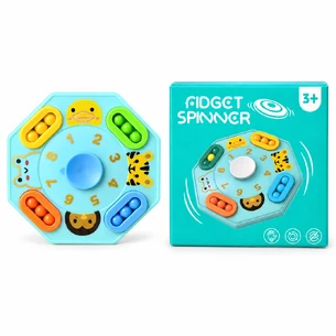 Дитяча іграшка-антистрес Fidget Spinner з кульками, цифрами та тваринками